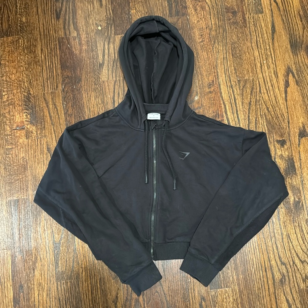 Gymshark Power Cropped Zip Up Hoodie